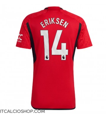 Manchester United Christian Eriksen #14 Prima Maglia 2023-24 Manica Corta